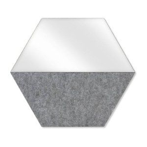 NIB Hexagon Mirror Bulletin Board